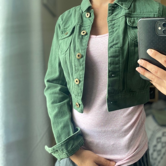 Crop jean jacket - Picture 2 of 2